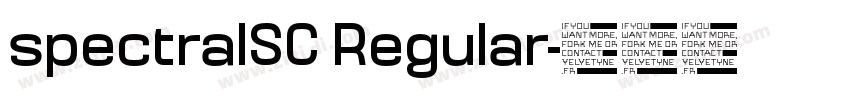 spectralSC Regular字体转换